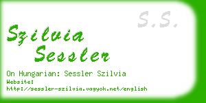 szilvia sessler business card